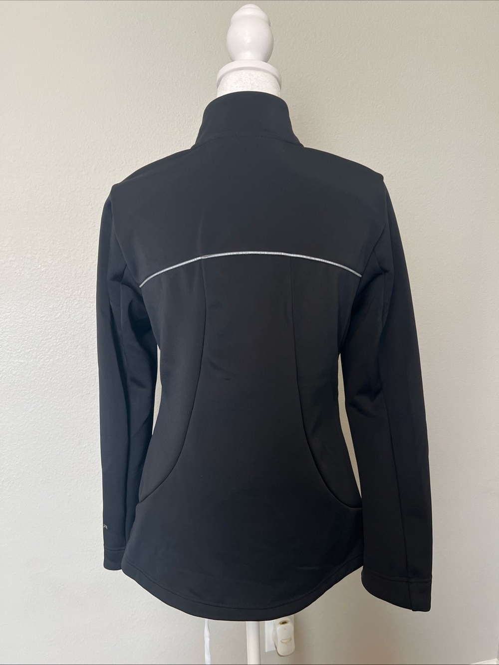 Spyder Active Women’s Black Full-Zip Fleece Lined Yoga Running Jacket Size Small - Picture 3 of 14